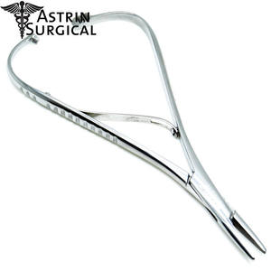 Juego de herramientas de instrumentos quirúrgicos dentales manuales de 2 piezas Portaagujas Mathieus y fórceps estándar de 14cm para procedimientos dentales - Product Image 1