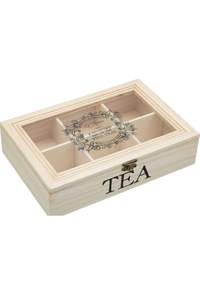 Caja de Té de Madera Vintage, Madera Maciza con Buen Acabado, Ofertas al por Mayor - Product Image 2