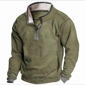 Sweat-shirt d'extérieur de conception OEM, veste polaire, coupe-vent, pull-over tactique en polaire pour hommes, pour la chasse et les voyages - Product Image 4