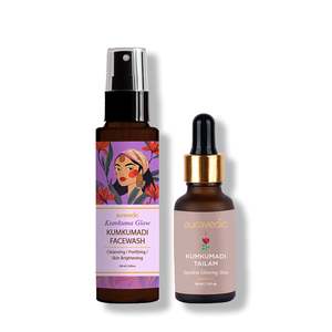 Kumkumadi Day and Night Skin Care Kit Herbal Acne-Fighting Ingredients Glow and Cleanse Facial Care OEM Home Use - Product Image 1