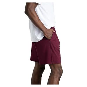 Shorts de sport respirants et écologiques pour hommes, coupe athlétique, 5 pouces, en maille, personnalisables, tendance, 100 % coton - Product Image 6