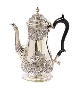 Cafetière arabe de haute qualité décorative faite à la main Designer Dallah meilleure qualité abordable en gros thé et cafetière - Product Image 1