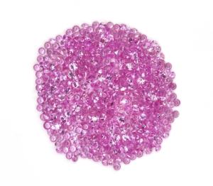 พลอยแซฟไฟร์สีชมพูธรรมชาติขนาด2.5มม. 100% อัญมณีเจียระไนแบบหลวมสำหรับทำสร้อยข้อมือและเครื่องประดับ - Product Image 4