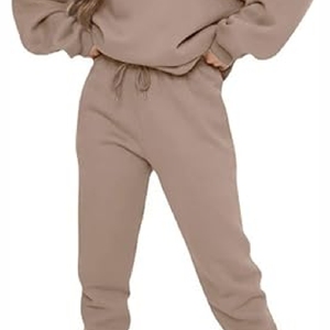 Nuevo Conjunto Deportivo Informal de Invierno 2025 para Mujer, con Capucha, Transpirable, Grueso, Estampado, con Pantalones, Tallas Grandes - Product Image 2