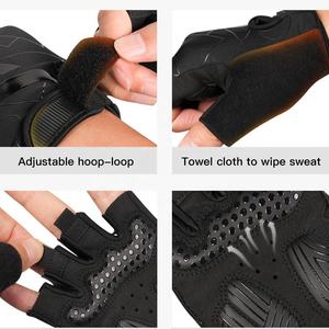Gants de cyclisme personnalisés demi-doigt Nouveau design à la mode pour la course Gym Fitness Haltérophilie-Accessoires de protection - Product Image 5