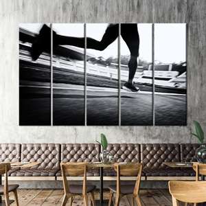 ภาพพิมพ์บนผ้าใบสร้างแรงบันดาลใจ: ศิลปะติดผนังห้องออกกำลังกายสุดหรูสำหรับตกแต่งบ้าน,5P:Gallery Wrapped - Product Image 1