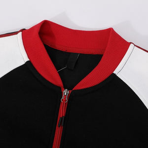 ชุดวอร์มสำหรับผู้ชายมีซิปปิดซิปวัสดุผ้าฝ้ายสีกรมท่าคุณภาพสูงออกแบบตามสั่ง - Product Image 5