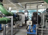 Évaporateur à film tombant immergé à haute capacité et longue durée de vie pour système CVC Trane Carrier, refroidisseur à vis refroidi par eau, avec moteur et coque tubulaire