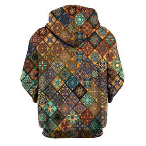 Personalizado 100% algodón peso pesado logotipo personalizado impresión de gran tamaño Streetwear pulóver sudaderas con capucha para hombres - Product Image 2