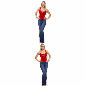 Camiseta sin mangas acanalada de algodón elástico para mujer, camiseta ajustada para gimnasio, yoga o atuendo diario, camiseta sin mangas suave para mujer - Product Image 5