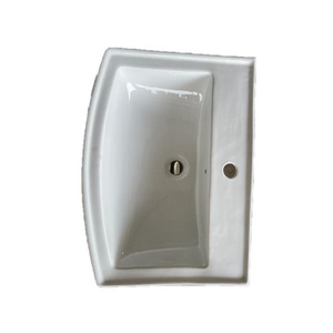 Chất Lượng Tốt Nhất Rửa Lưu Vực Deltar Gốm Tay Chậu Rửa Với Bệ Phòng Tắm Và Phòng Bếp Rửa Lưu Vực Gốm <span class=keywords><strong>Sanitaryware</strong></span> - Product Image 3