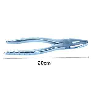 Veterinary Orthopedic Instruments Manual Orthopedic Flat <b>Nose</b> Pliers 20.5cm 16cm Serrated Jaws Bone Forceps <b>Pin</b> Kirschner Wire - Product Image 4
