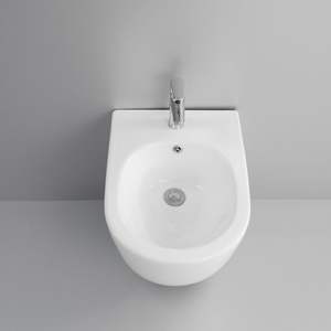 โถสุขภัณฑ์เซรามิกแขวนผนังสีขาวมันวาวคนรุ่นแพ็ค1ชิ้น - Product Image 4