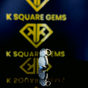 Pendentif Hip Hop en Moissanite Micro-Pavée, Plaqué Or et Argent Bicolore, Bijoux Personnalisés pour Hommes Style Iced Out - Product Image 2