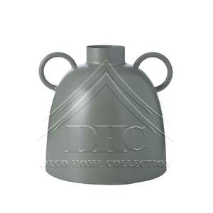 Moderno Florero Metálico Doble en Forma de Calabaza, Color Amarillo Mostaza, Maceta Alta de Hierro para Decoración de Bodas, Hogar y Hotel - Product Image 4