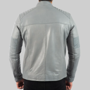 Solid Color Casual Wear <b>Men</b> <b>Leather</b> <b>Jacket</b> Streetwear New Fashion Comfortable <b>Men</b> <b>Leather</b> <b>Jacket</b> - Product Image 5