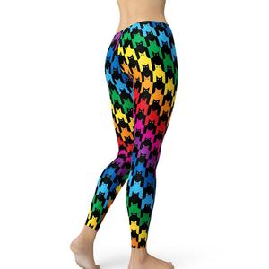 Conjunto de Fitness de alta calidad hecho a medida, pantalones, cintura elástica, mallas de Yoga, ropa de gimnasio por sublimación, traje de Yoga para mujer - Product Image 3