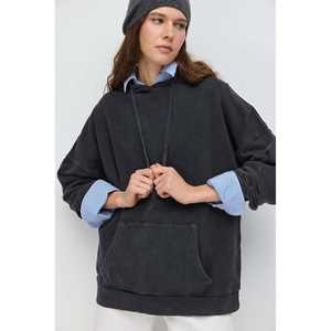 Sudadera con Capucha con Efecto Desgastado - Product Image 1