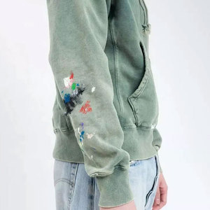 Haute Qualité 500 GSM Coton Épais Blanc Plaine Lourd Surdimensionné Hoodies No String Unisexe Logo Personnalisé Plus La Taille Hommes Hoodies - Product Image 4