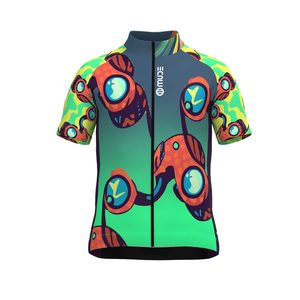 เสื้อปั่นจักรยานเด็ก Eco-Tech ระบายอากาศได้ดี น้ำหนักเบา แขนสั้น พร้อมลายพิมพ์สะท้อนแสง - Product Image 3