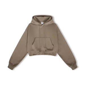 Sudadera Corta y Sudaderas de Tejido Grueso, Top Corto de Invierno, Sudaderas para Hombre, Personalizables, de Algodón, con Logotipo Frontal Extra Grande - Product Image 4