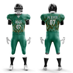 Ensemble short de football américain 100% polyester de haute qualité avec maille respirante sur le devant Vêtements de football personnalisés - Product Image 6