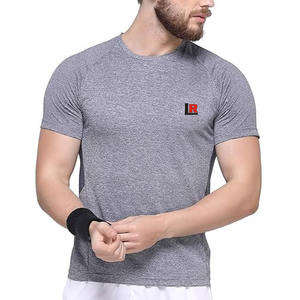 Camiseta de entrenamiento sólida de suministro directo de fábrica para hombre para gimnasio y correr deportes logotipo personalizado impresión Digital al por mayor - Product Image 1