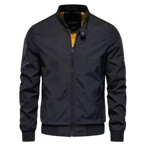 Chaqueta Bomber Ligera de Satén para Hombre, con Cierre Frontal Completo, Bolsillos Laterales, Transpirable, de Secado Rápido, Alta Calidad, para Ropa Urbana - Product Image 4