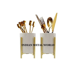 Soporte para cubiertos de decoración de mesa de restaurante, el mejor soporte para cubiertos de hierro sólido, forma redonda a precio barato, soporte para cubiertos de hierro sólido - Product Image 3