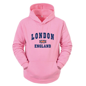 2025 Sudadera con capucha de algodón de gran tamaño para hombre, sudadera gruesa anticontracción de alta calidad con bordado, personalizable, teñido liso, Invierno - Product Image 3