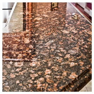 Fabricant de dalles de granit brun tan en pierre naturelle de gros à bas prix pour comptoir - Product Image 4