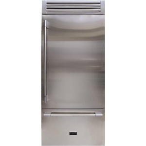 Refrigerador empotrado de acero inoxidable de 36 pulgadas con congelador inferior, bisagra derecha, eléctrico, nuevo, portátil para uso doméstico - Product Image 1