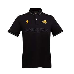 Camiseta Handee para Hombre, Transpirable, con Spandex, de Alta Calidad, Diseño Sólido, Tejido Waffle, Corte Corto, Colorida, Tallas XL a 6XL, Lavada - Product Image 1