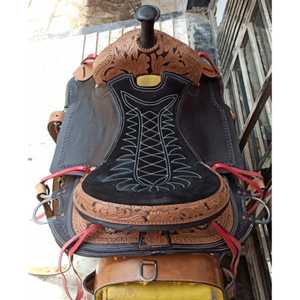 Selle de course Western Leather Barrel de la meilleure qualité, légère, durable et performante - Product Image 5