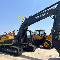 Grande excavatrice d'occasion d'origine Volvo EC220 en vente chaude, vente d'excavatrices d'occasion