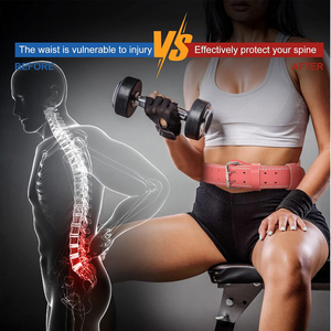 Ceinture de musculation professionnelle personnalisée unisexe en cuir véritable pour la musculation, accessoires de compression pour la salle de sport - Product Image 5