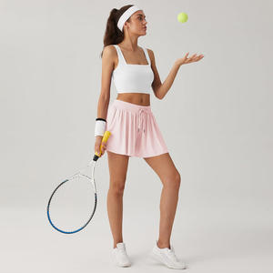 Short de sport personnalisé 2 en 1 pour femmes pour l'été matériau respirant à séchage rapide couche intérieure de vêtements de sport production en usine OEM - Product Image 6