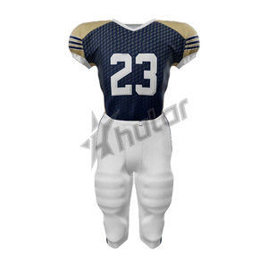 Vente en gros de maillots de football américain personnalisés de haute qualité pour hommes et enfants, ensemble OEM de sublimation avec élasthanne et logo - Product Image 1