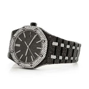 Relojes de Lujo para Hombre, con Incrustaciones de Diamantes Moissanite, Acero Inoxidable Resistente al Agua - Product Image 2