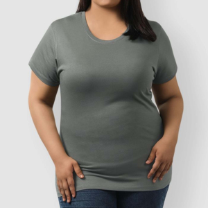 Camisetas de mujer de gran tamaño ecológicas de verano más vendidas, moda impresa personalizada, transpirable, de talla grande, diseñado 50% Algodón 50% - Product Image 5