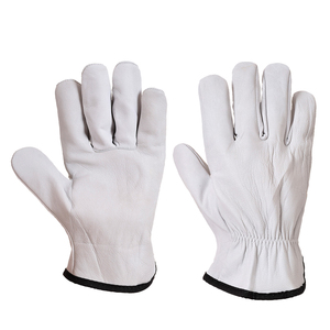 Gants de conduite en cuir de vachette personnalisés en gros pour la protection de la sécurité des mains Gants en cuir pour hommes - Product Image 1