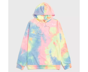 Custom High Quality Streetwear Manufacturer Clothing Puff Print <b>Thick</b> <b>Fleece</b> Sport Oversized Tie and Dye Pullover Hoodies Unisex - Product Image 6