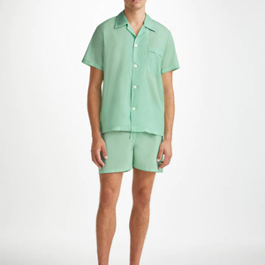 Vêtements de nuit pyjama vêtements de nuit fibre de bambou broderie imprimé 2024 hommes personnalisé uni et conçu unisexe OEM pyjamas - Product Image 3