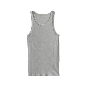 Débardeur en coton personnalisé en gros pour hommes et femmes, vêtements de sport sans manches, vêtements de musculation tricotés, vêtements de course à pied, vêtements de sport unisexes OEM - Product Image 6