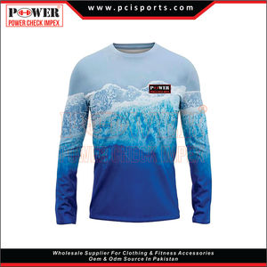 Camisas de pesca de manga larga personalizadas al por mayor camisa de pesca con capucha de Rendimiento de Protección UV de secado rápido - Product Image 2