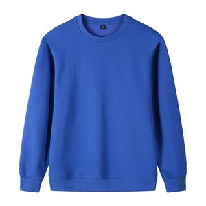 Sweatshirts d'hiver en molleton de coton mélangé personnalisables pour hommes, couleur unie, logo personnalisé de haute qualité, vente en gros - Product Image 1