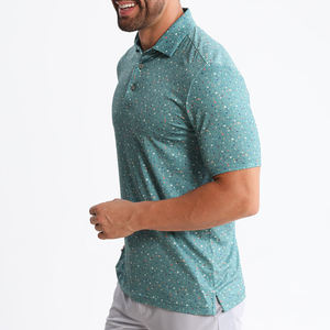 Camisa de Golf Casual para Hombre con Logotipo Personalizado, de Secado Rápido, Transpirable, de Lona, Manga Corta, con Estampado Divertido - Product Image 2