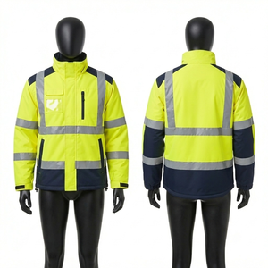 Veste de travail orange haute visibilité pour femmes en polyester Oxford premium 300 GSM, panneau réfléchissant, logo personnalisé, à capuche - Product Image 3