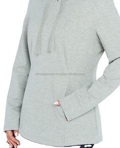 Sudadera con capucha de logotipo personalizado al por mayor, Sudadera con capucha unisex de gran tamaño lisa en blanco y de peso pesado con hombros caídos, sudaderas con capucha de punto sólidas informales para mujer - Product Image 1