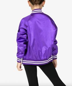 Blouson aviateur en satin personnalisé OEM Blouson streetwear au fini brillant pour équipes et événements (commandes en gros) - Product Image 2